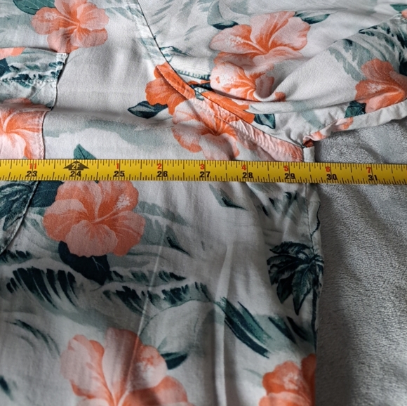 Goodfellow Mens Floral Hawaiian Shirt Button Up Multicolor Tropical 3XL Tall - Picture 7 of 12